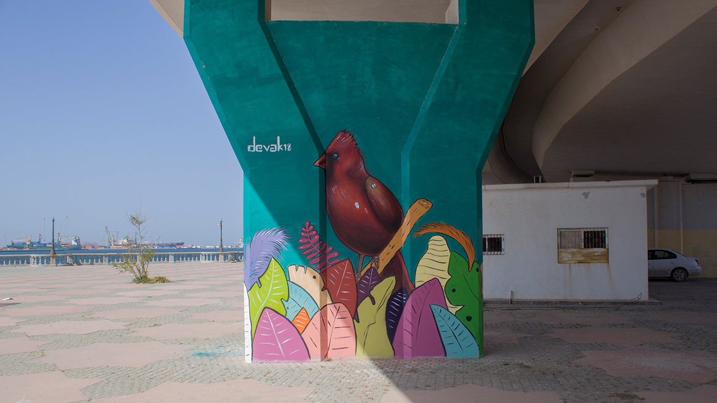 libya-belediyesi-viyaduk-graffiti